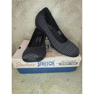 Skechers Stretch Fit Slip On Air Cooled Memory Foam Shoes Womens Size 10 Comfort